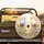 Symmetrical Tulip Golden Leaf Pearl Floral Arrangement Luxury Vehicle Decor Spare Tire Cover - 2