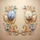 Symmetrical Tulip Golden Leaf Pearl Floral Arrangement Luxury Vehicle Decor Spare Tire Cover - 6