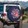 Purple Coral Pink Botanical Flower Bouquet - Everyday Auto Accessory for Nature Lover Gift Spare Tire Cover - 3