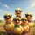 Ducklings in Sunglasses Bowties for Wildlife Travel Enthusiasts Spare Tire Cover - 6