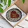 Mosaic Heart Golden ECG Heartbeat Line Red Glass Clear Border - Home Decor Gift Stained Glass Suncatcher - 3