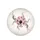 Soft Pink Four Petal Flowers with Black Stamens Dark Wispy Swirls - Floral Decor Gift Spare Tire Cover - 4
