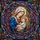Virgin Mary Baby Jesus Stained Glass Art - Tiffany Style Luminous Jewel Tone Religious Gift Stained Glass Suncatcher - 5