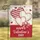 Crimson Red Pink Stitched Hearts Gingham Bow Valentine Text - Festive Home Decor Garden Flag - 1