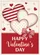 Crimson Red Pink Stitched Hearts Gingham Bow Valentine Text - Festive Home Decor Garden Flag - 6