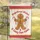 Gingerbread Man Candy Cane Wishes Kisses Christmas Holiday Home Decor Garden Flag - 5