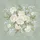 Creamy White Roses Forget-Me-Not Flowers Heart Sage Green Botanical Spare Tire Cover - 6