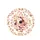 Cream Peach Dusky Rose Bell Blossom Floral Foliage Spare Tire Cover - 4