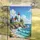 Majestic Lighthouse Keeper House Cliff Ocean Vista - Coastal Home Decor Gift for Sea Lover Garden Flag - 5