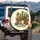 Saguaro Cactus Cowboy Hat Boots Skulls - Western Car Decor Gift for Desert Lover Spare Tire Cover - 3