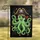 Green Octopus Pirate Treasure Chest Skull Emblem - Ocean Lover Home Decor Gift for Seafarers Garden Flag - 1