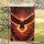 Majestic Bald Eagle Full Flight Fiery Inferno - Wildlife Lover Gift Garden Flag - 5