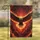 Majestic Bald Eagle Full Flight Fiery Inferno - Wildlife Lover Gift Garden Flag - 1