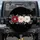 Ruby Red Pink Cream Flowers Diamond Hearts Crystal Sprigs Luxury Auto Accessory Spare Tire Cover - 1
