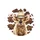 Fluffy Baby Highland Cow Cowboy Hat Plaid Bandana Cowhide Spots - Rustic Farmhouse Decor Spare Tire Cover - 4