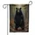 Black Bear Rocky River Stones Autumn Leaves Forest Trees - Wildlife Lover Home Decor Gift Garden Flag - 3
