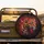 Red Leopard Black Rosettes Blue Eyes Profile View - Wildlife Lover Gift Spare Tire Cover - 2