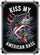 Kiss My American Bass Largemouth Fish American Flag - Independence Day Gift for Anglers Garden Flag - 6