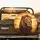 Majestic Male Lion Golden Savanna Sunset Acacia Trees African Landscape - Wildlife Lover Gift Spare Tire Cover - 2
