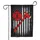 Distressed American Flag Firefighter Axe Maltese Cross - Firefighter Gift for First Responders Garden Flag - 3