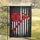 Distressed American Flag Firefighter Axe Maltese Cross - Firefighter Gift for First Responders Garden Flag - 5