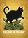 Black Cat Rattlesnake 'OH LAWD HE TREADIN'' - Humor Gift for Cat Lovers Garden Flag - 6