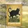 Black Cat Rattlesnake 'OH LAWD HE TREADIN'' - Humor Gift for Cat Lovers Garden Flag - 5