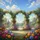 Sun-Drenched Garden Vista Floral Blooms Stone Arch Climbing Vines - Home Decor Gift for Garden Enthusiast Spare Tire Cover - 6