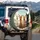 Five Alpacas Rolling Hills Sky Adventure Alpaca Lover Gift Spare Tire Cover - 3