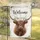 Highland Cow Welcome Floral Wreath - Farmhouse Home Decor Gift for Cow Lover Garden Flag - 5