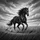 Black Horse Gallop Untamed Plains - Outdoor Adventure Gift Spare Tire Cover - 6