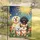 Happy Smiling Dogs Garden Flowers Day Night Sky - Joyful Home Decor Gift for Dog Lovers Garden Flag - 5