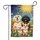 Happy Smiling Dogs Garden Flowers Day Night Sky - Joyful Home Decor Gift for Dog Lovers Garden Flag - 3