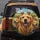 Smiling Golden Retriever Pack & Wagging Tongues - Everyday Dog Lover Gift for Pet Owners Spare Tire Cover - 5