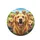 Smiling Golden Retriever Pack & Wagging Tongues - Everyday Dog Lover Gift for Pet Owners Spare Tire Cover - 4