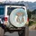 Skeletal Couple Romantic Embrace Lush Rose Floral Crowns Enduring Love Gift Spare Tire Cover - 3