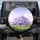 Lavender Flowering Tree Landscape Periwinkle Sky - Travel Essentials Gift Spare Tire Cover - 1