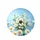 White Daisies Sunny Yellow Centers Large Small Buds Green Stems - Nature Lover Gift Spare Tire Cover - 4