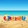 Beach Ball Flip Flops Seashells Sand Ocean - Summer Beach Scene Getaway Gift Spare Tire Cover - 6