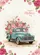Teal Vintage Pickup Truck Pink Roses - Happy Mother's Day Gift for Mom Garden Flag - 6