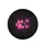 Hot Pink Paw Prints Upward Trailing Fluid Dust Trails - Pet Lover Gift Spare Tire Cover - 4