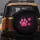 Hot Pink Paw Prints Upward Trailing Fluid Dust Trails - Pet Lover Gift Spare Tire Cover - 5
