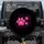 Hot Pink Paw Prints Upward Trailing Fluid Dust Trails - Pet Lover Gift Spare Tire Cover - 1