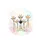 Five Spotted Giraffes Colorful Sunglasses Foliage Pastel Sky - Wildlife Lover Gift Spare Tire Cover - 4