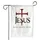 Jesus Cross The Way The Truth The Life - Faith Home Decor Gift for Believers Garden Flag - 3
