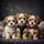 Fluffy Shih Tzu Puppies Rainbow Headband Bow Tie - Dog Lover Home Decor Gift Spare Tire Cover - 6