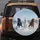 Three Galloping Horses Snow Landscape - Equestrian Winter Wildlife Lover Gift Spare Tire Cover - 5