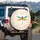 Large Iridescent Blue Golden Orange Dragonfly Wetland Reeds Field - Wildlife Lover Gift Spare Tire Cover - 3