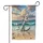Weathered Anchor Golden Sand Beach Ocean Sunrise - Coastal Home Decor Gift Garden Flag - 3