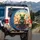 Green Frog Steering Wheel Playing Cards Dice - Road Trip Traveler Gift Spare Tire Cover - 3